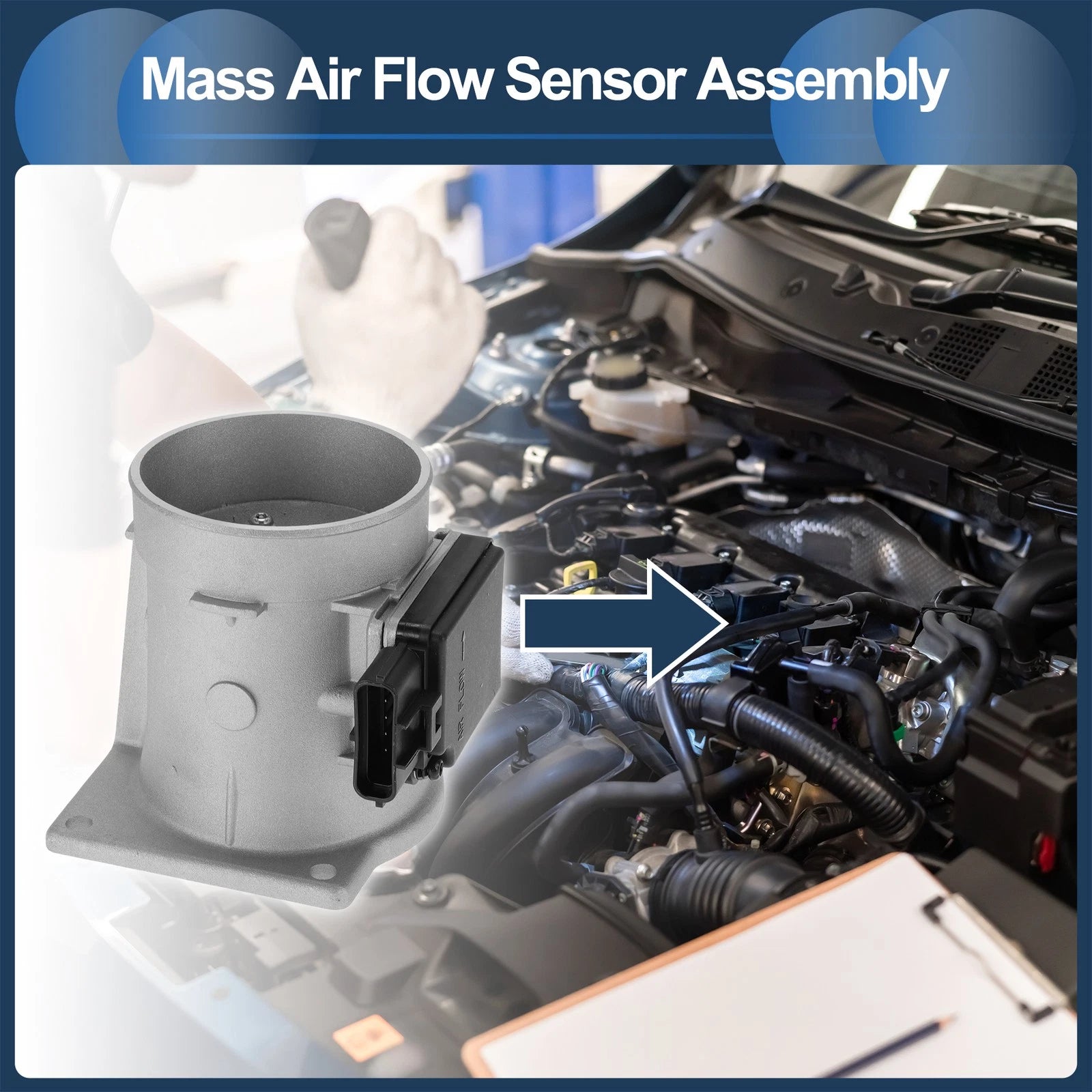 Mass Air Flow Sensor Assembly Replacement for Ford F-350 (2008–2010)