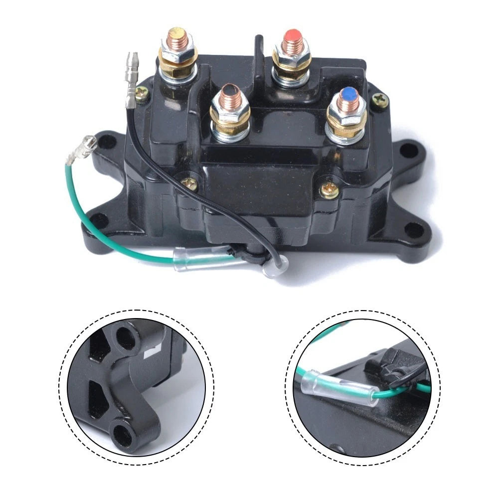 12 Volt Winch Solenoid Relay Contactor for ATV UTV (Direct Fit)