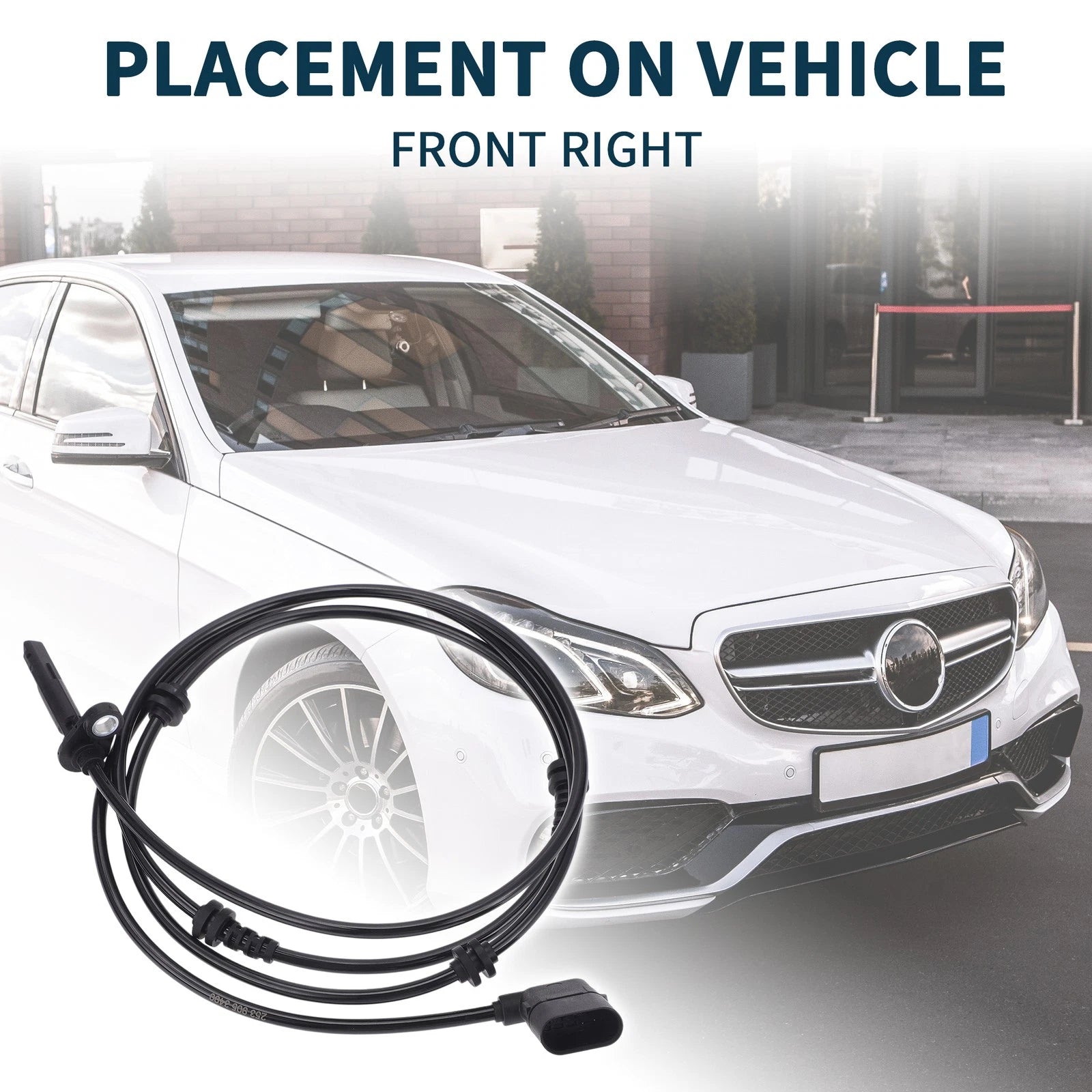 Front Right ABS Wheel Speed Sensor Replacement for Mercedes-Benz GLC300 C400 (2016–2022)