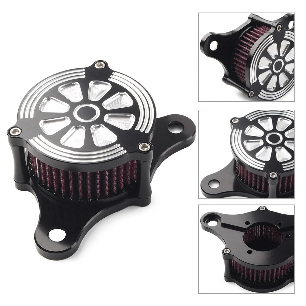 Air Cleaner Red Intake Filter Kit For Harley Electra Glide Softail FLSTN FXSTD