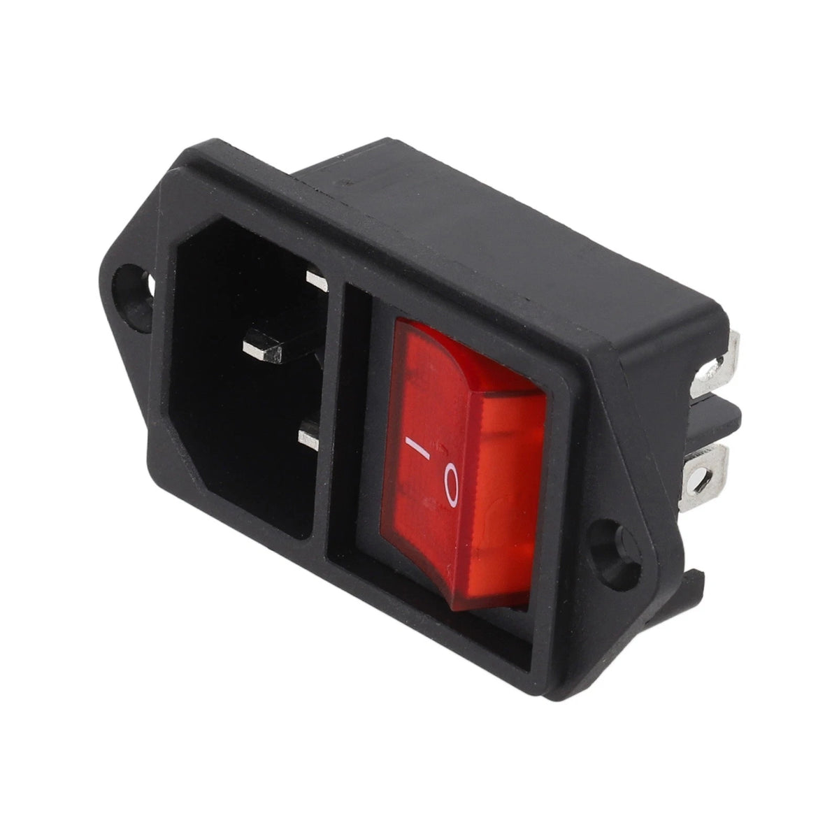 IEC Connector Socket with Illuminated Switch for Efficient Power Management