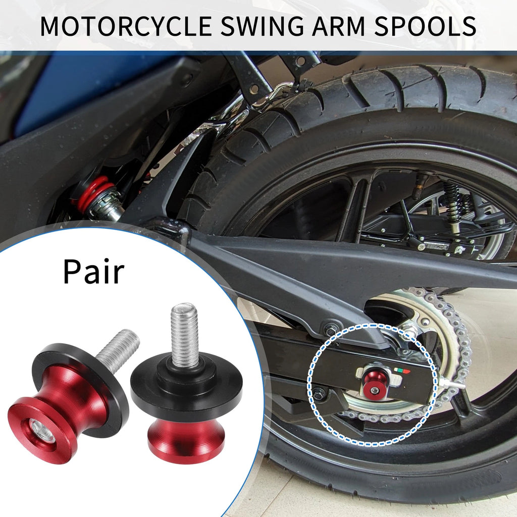 Motorbike Swingarm Spools 8mm CNC Pair for Universal Fit (2000–2025)