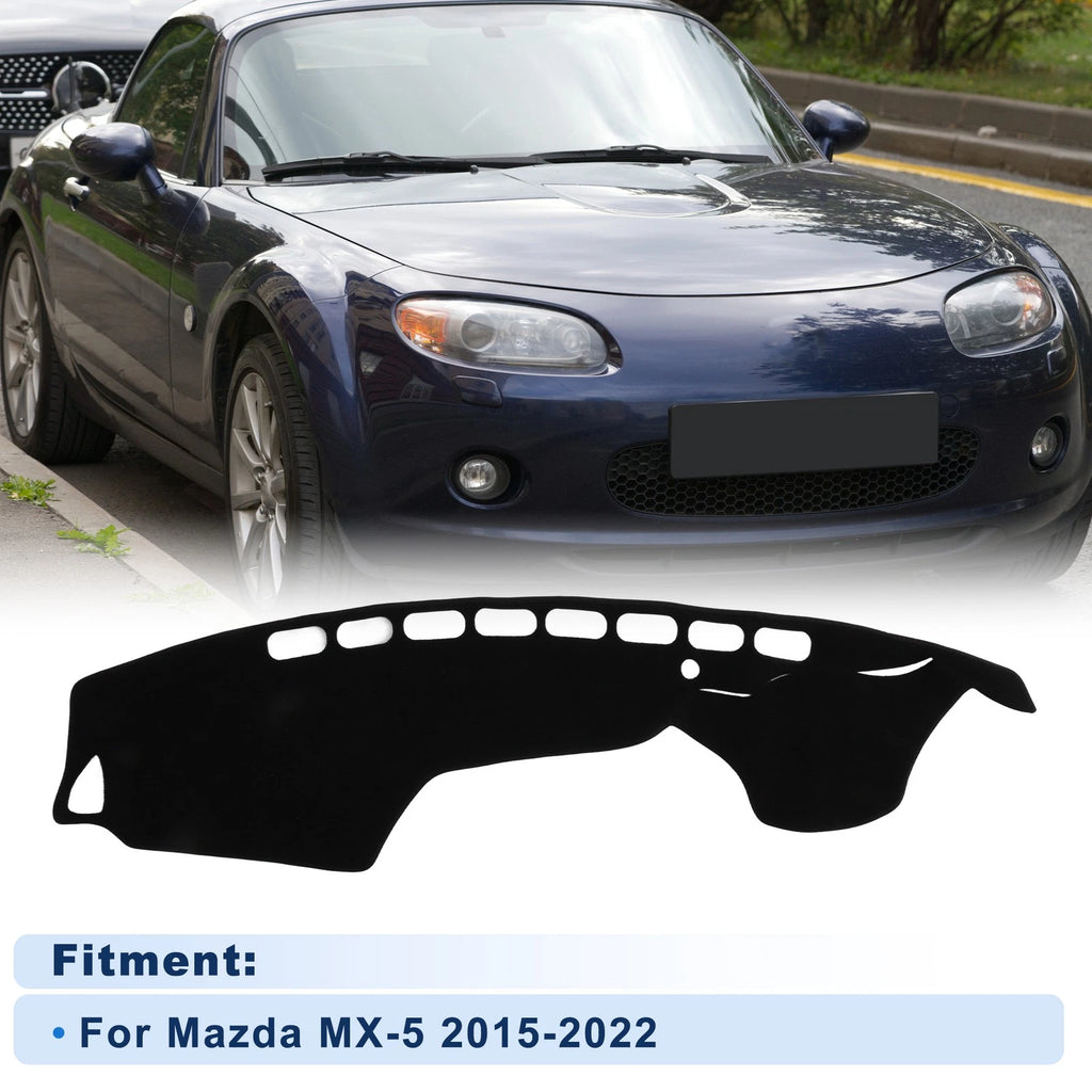 Dash Cover for Mazda MX-5 (2015–2022) Polyester Black