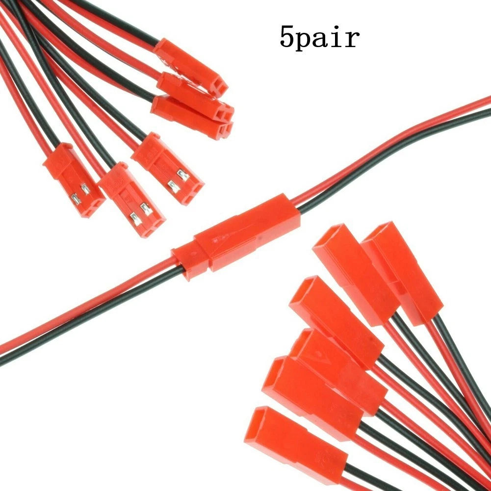2X 2 Pin Cable Connector for Various Applications (5/10 Pairs)