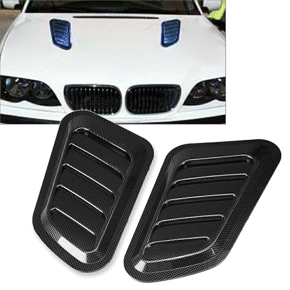 2X Air Flow Intake Hood Scoop Vent Cover Universal