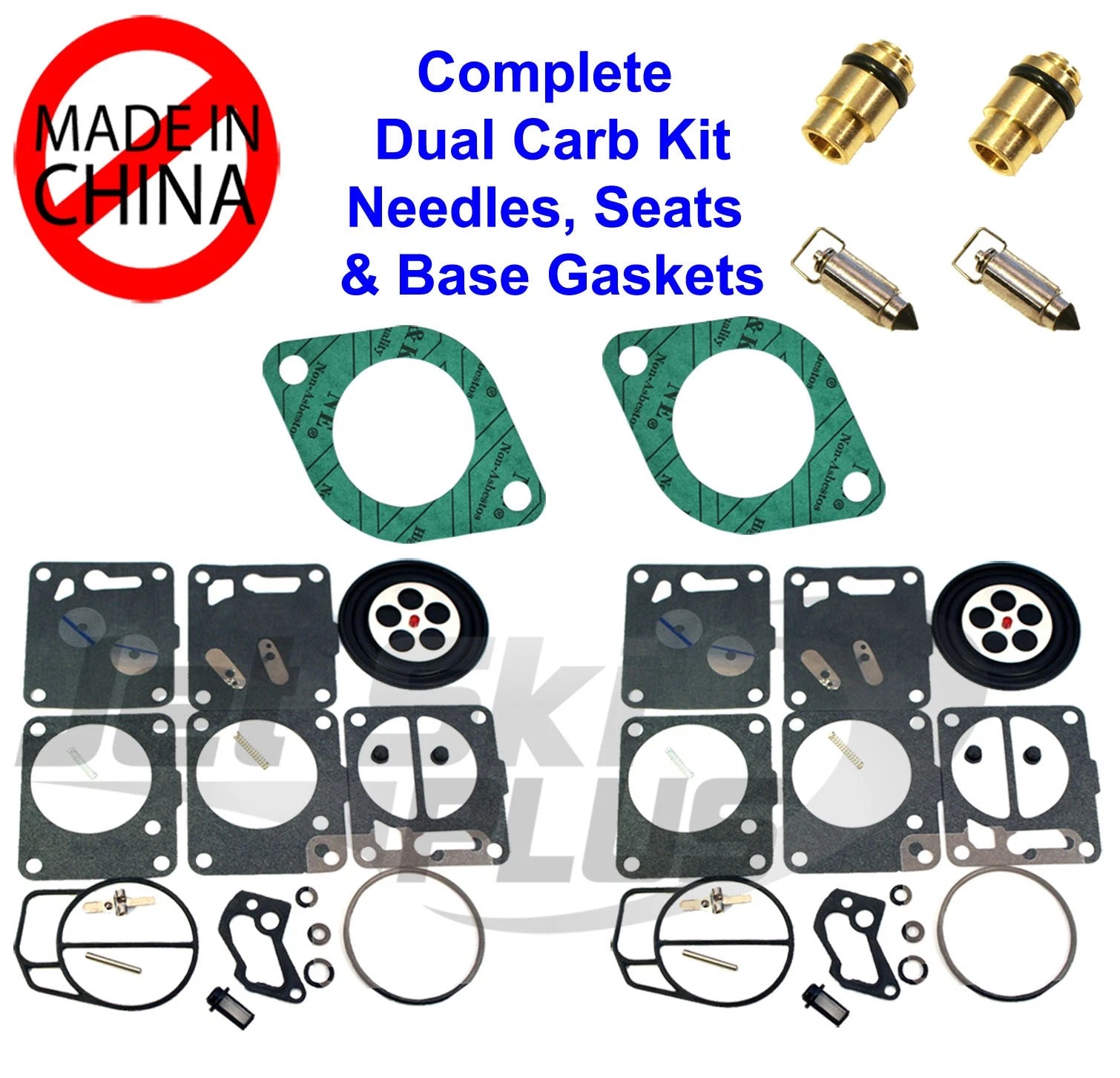 Dual Mikuni Carburetor Rebuild Kit for SeaDoo XP 657 (1993)