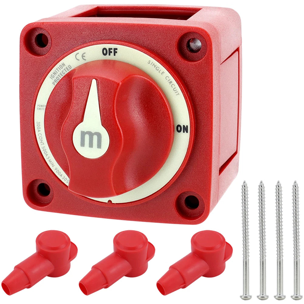 Battery Disconnect Switch for RV Trailer Boat (Marine Approved)