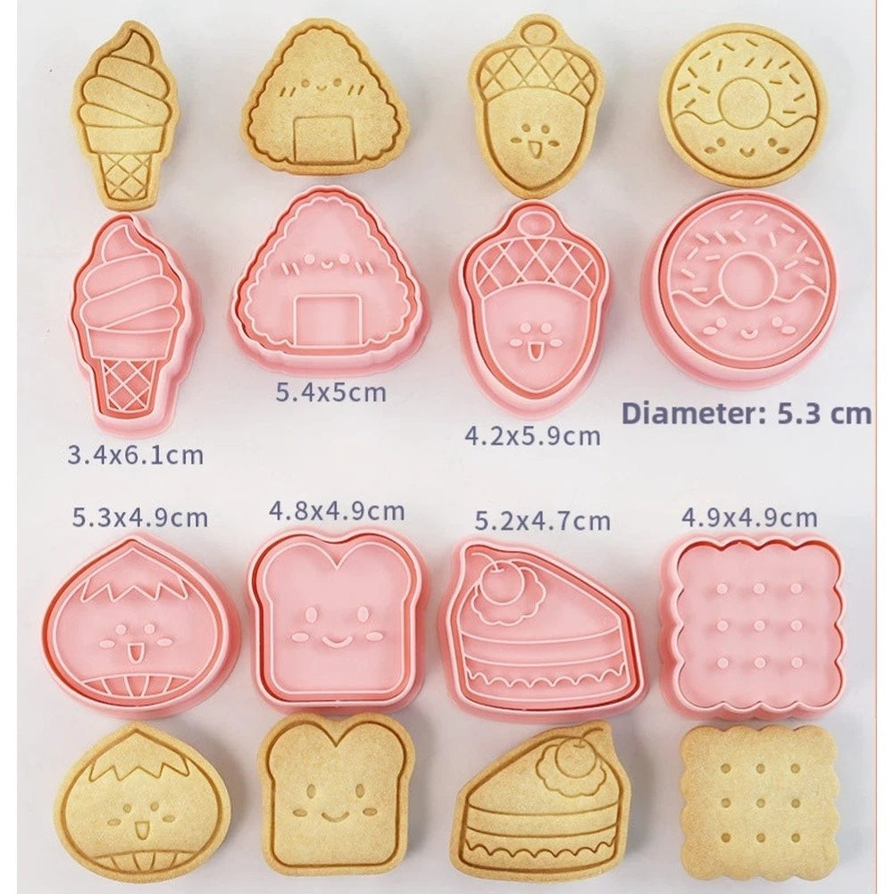 8 Piece Cookie Cutter Set for Baking