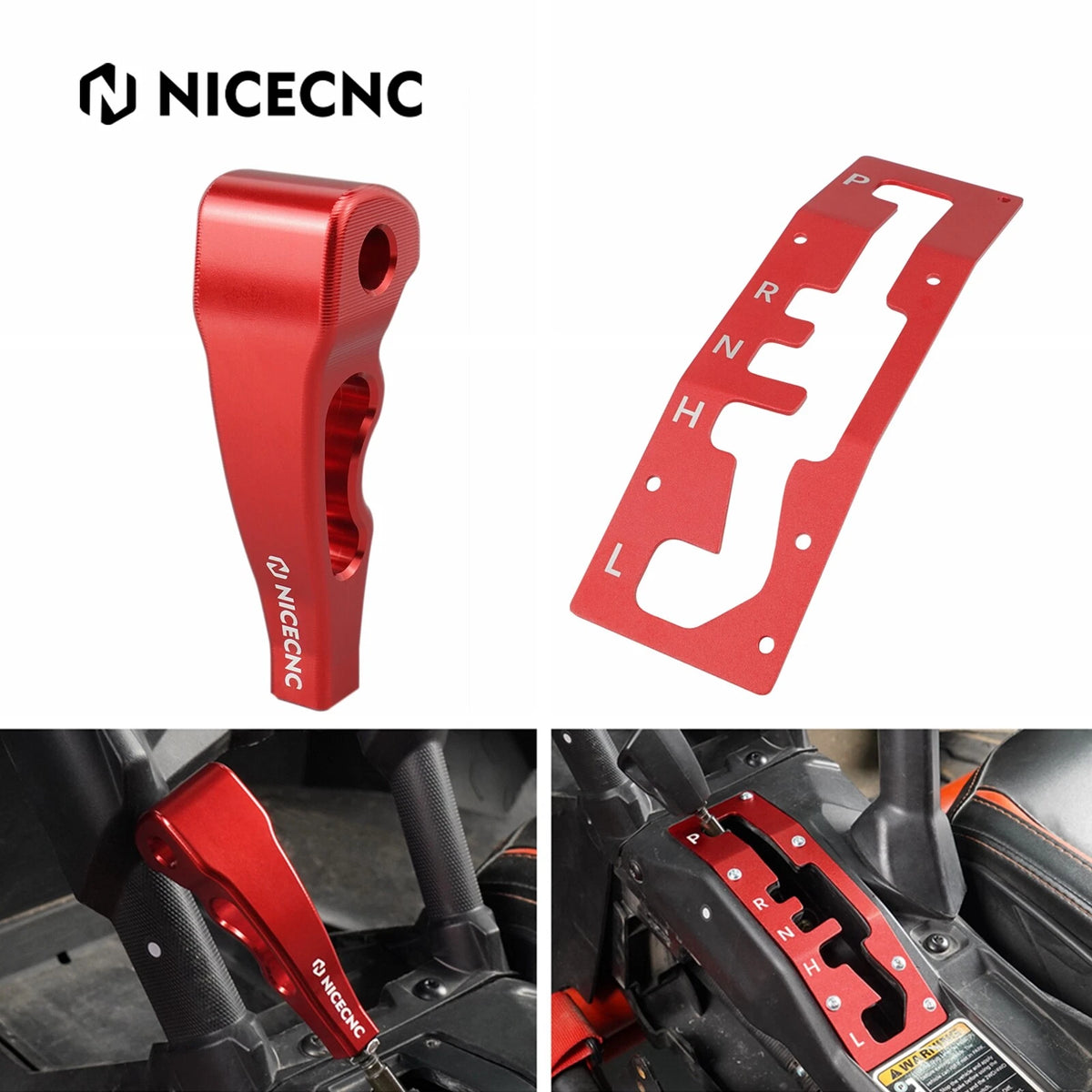 Gear Shift Knob & Shifter Gate Plate for Can-Am Maverick X3 Max (2017–2023)