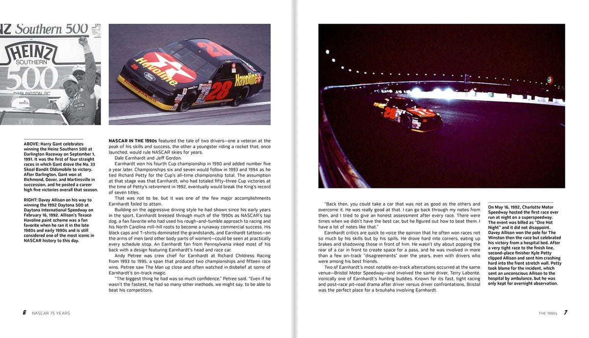 NASCAR 75 Year Flock Book for Petty, Allison, Yarbrough, Earnhardt, Gordon, Johnson, Busch