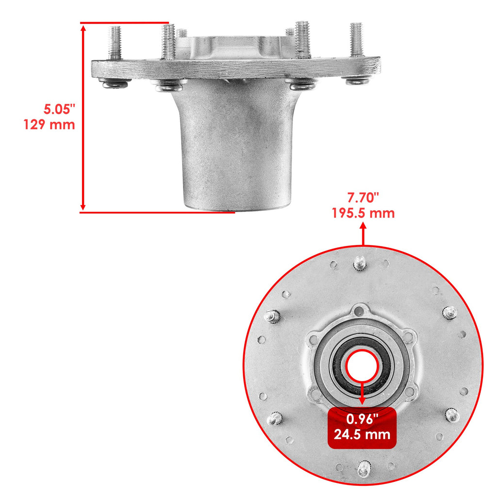 60" Deck Spindle Pulley Replacement for Exmark Lazer Z E-Series (2005–2005)
