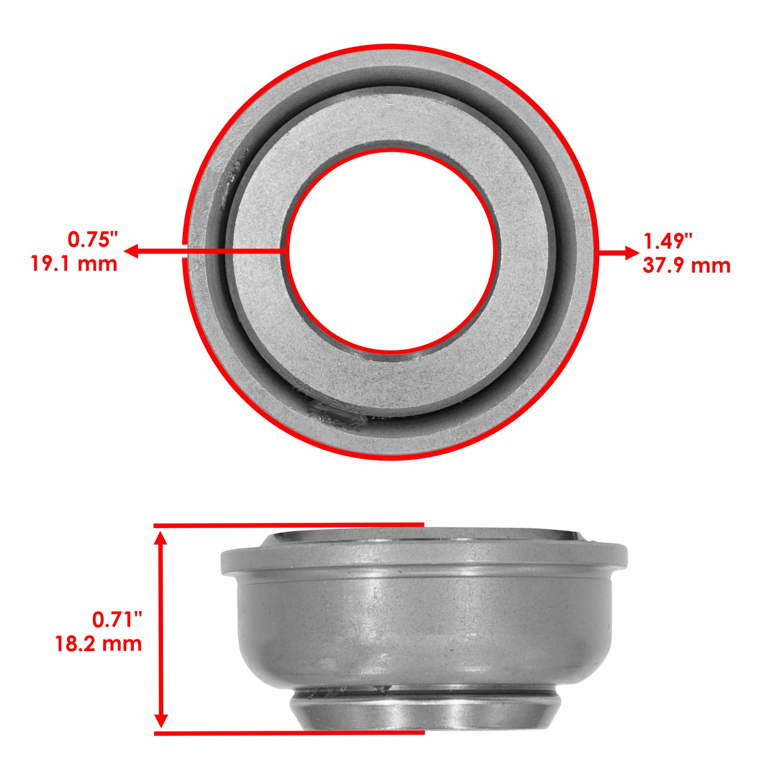 Front Wheel Bearing Replacement for Hustler Mini Z FasTrak SD SDX (2010–2019)
