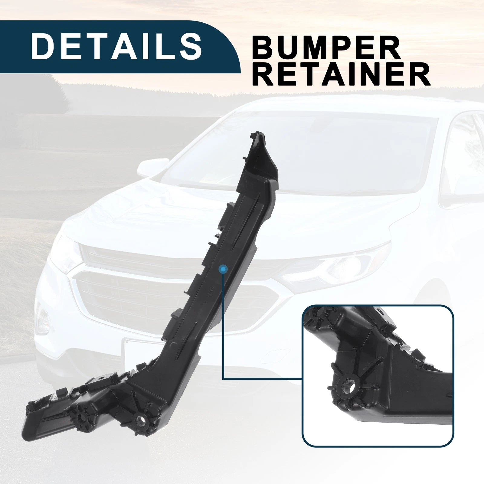 1pc Right Front Bumper Retainer Bracket No. 84059893 for Chevy Equinox (2010–2017)