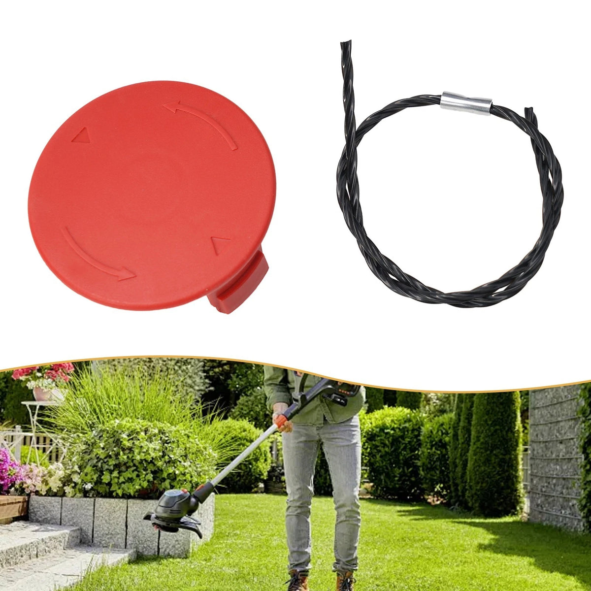 Spool Cover for Electric Brush Cutter Trimmers (Heavy Duty Nylon)