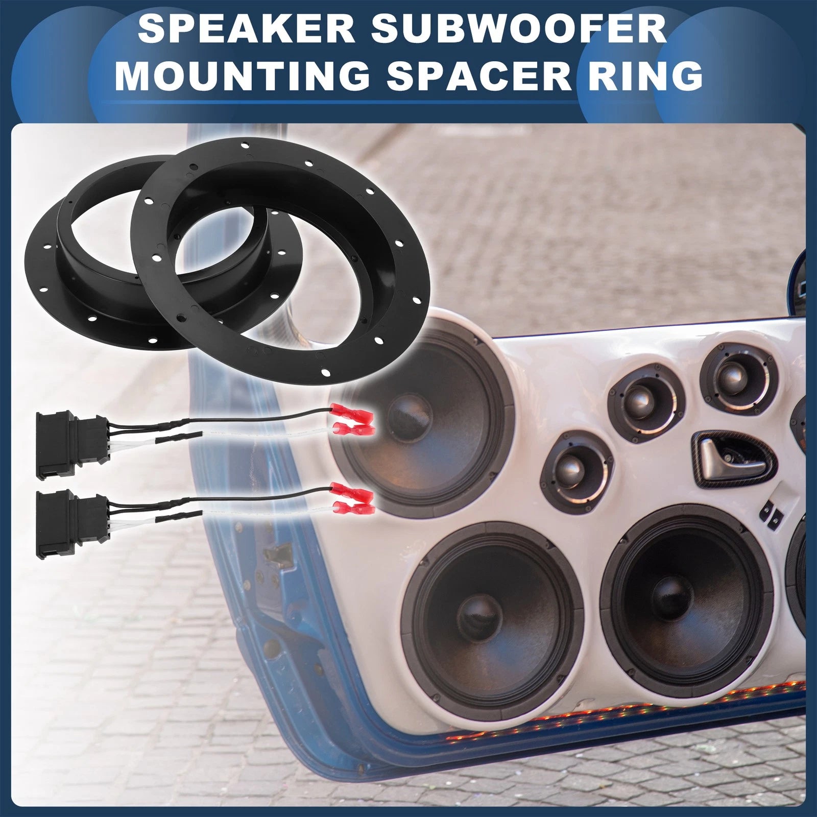 Tweeter Speaker Spacer Adapter for Volkswagen 2 Front Set (2009–2015)