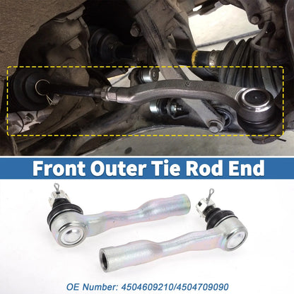 2X Front Outer Tie Rod Ends for Toyota Tundra (2003–2006) No. 4504609210