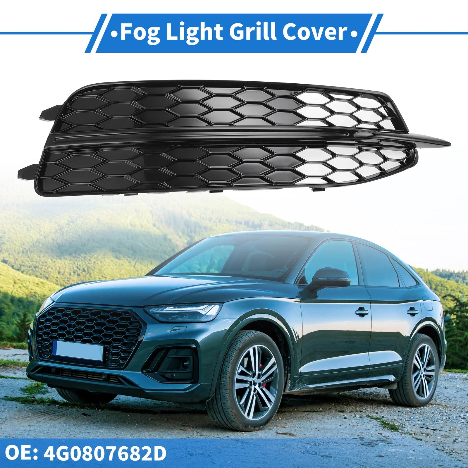 Front Right Fog Light Grill Replacement for Audi A6 C7 (2011–2014)