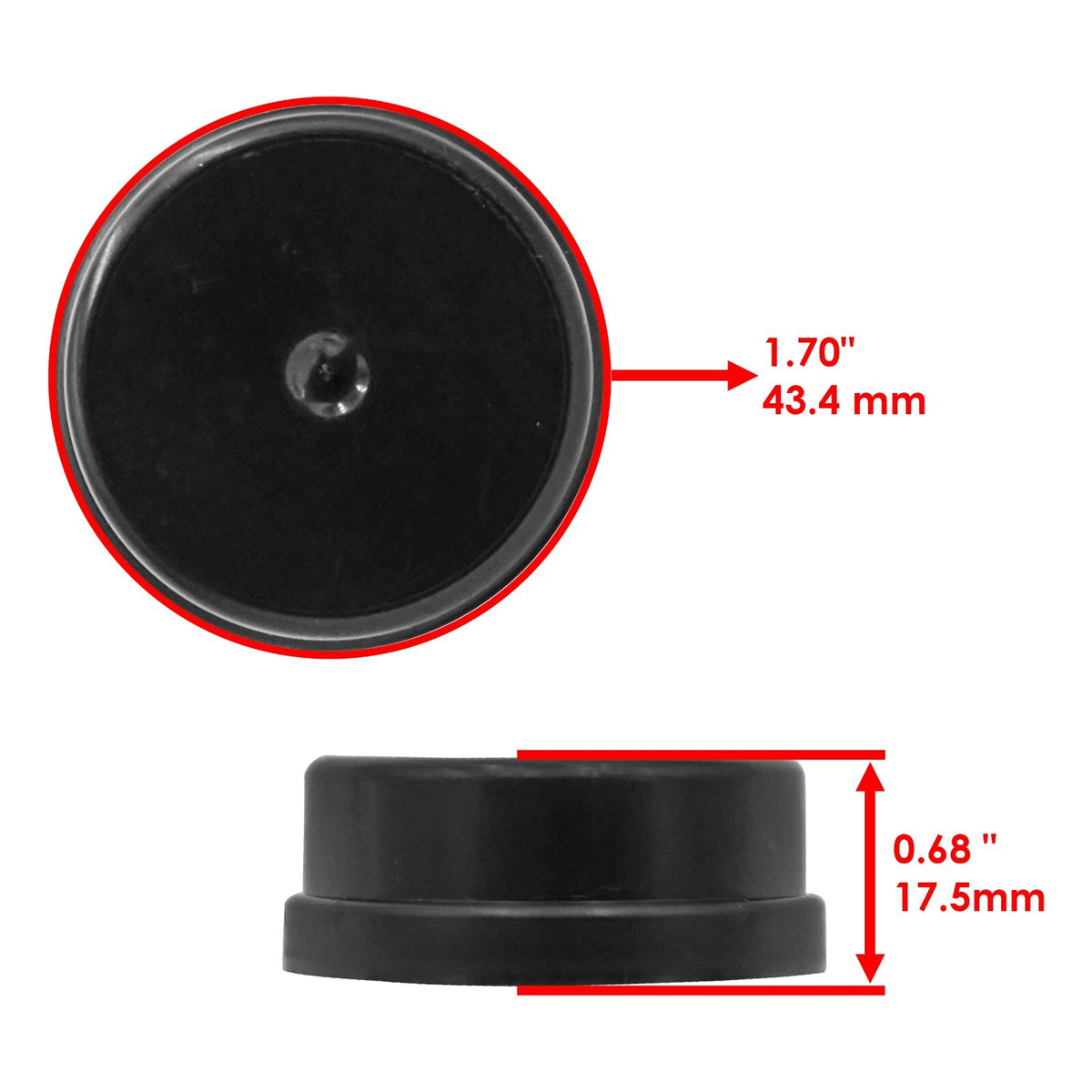 Front Wheel Hub Cap Replacement for Caltric 931-0484A 734-0484A (1990–2000)