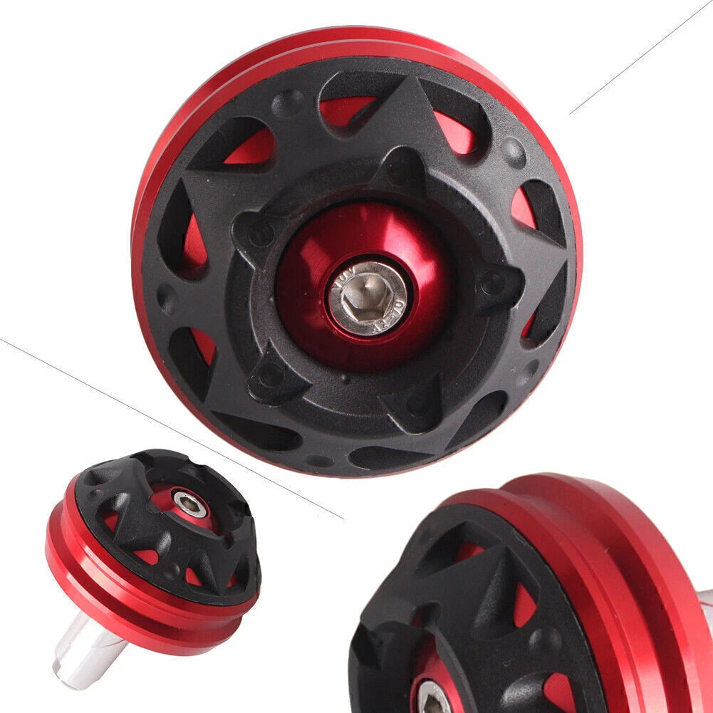 Rear Fork Wheel Frame Slider Protector Cap for BMW R1200GS (2013–2017) Aluminum Red