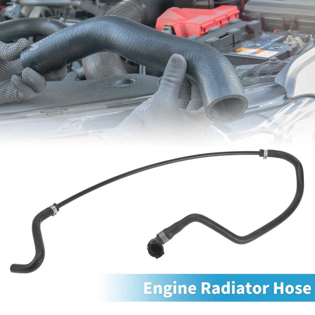 Engine Radiator Hose Replacement for BMW 750i 4.8L (2006–2008) Black Rubber