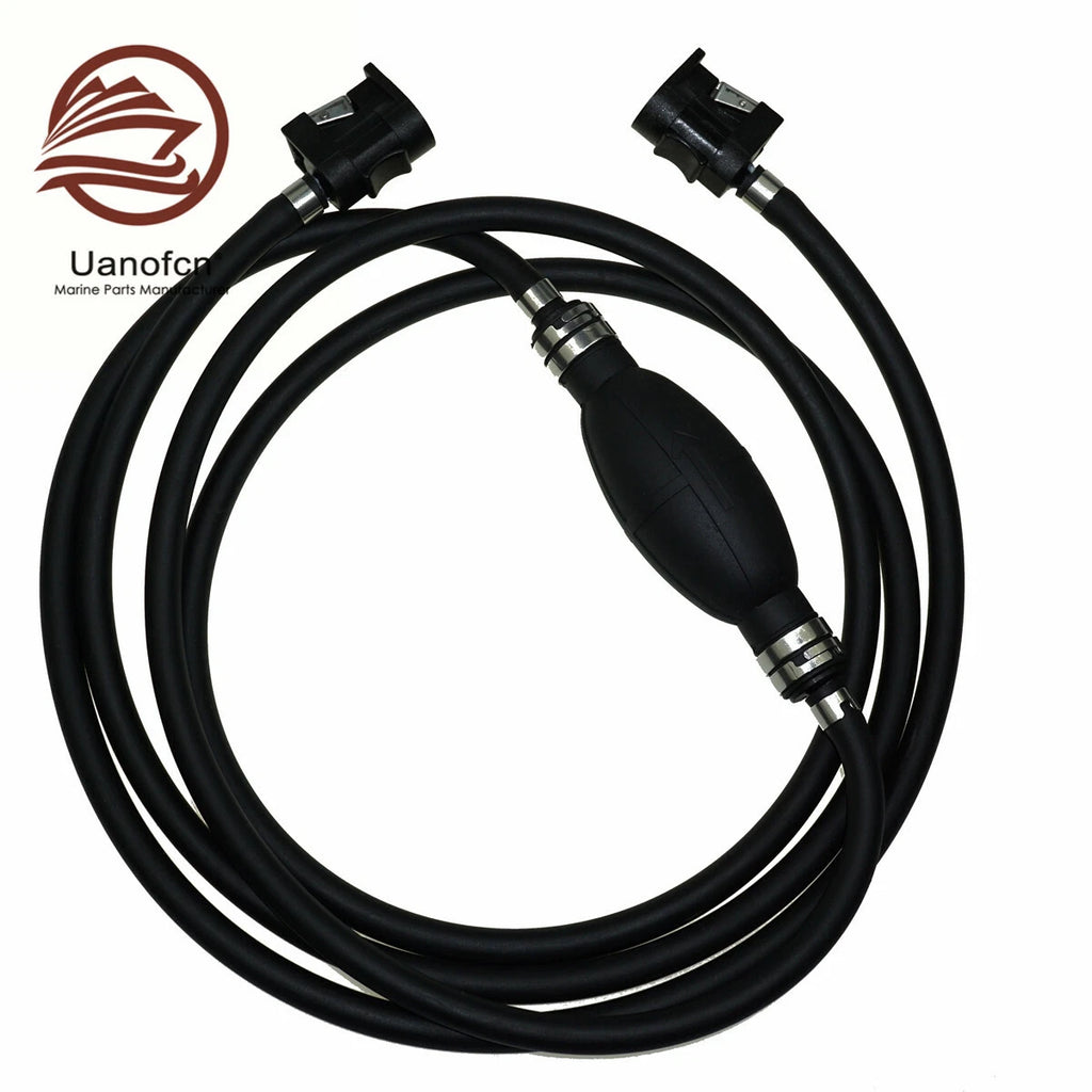 1/4" 6MM Fuel Primer Pump with Fuel Line & Connector for Yamaha Outboard