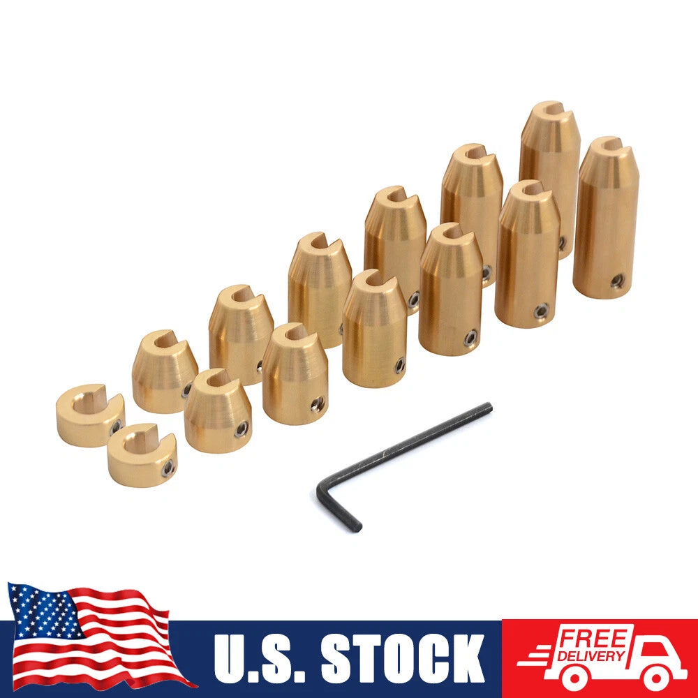 14 Pack Universal Motorcycle Brass Spoke Wheel Balancing Weights