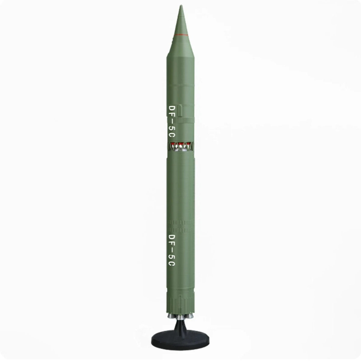 PLA Plastic 3D Printing Model for Dongfeng-5C ICBM (1/72 Scale)