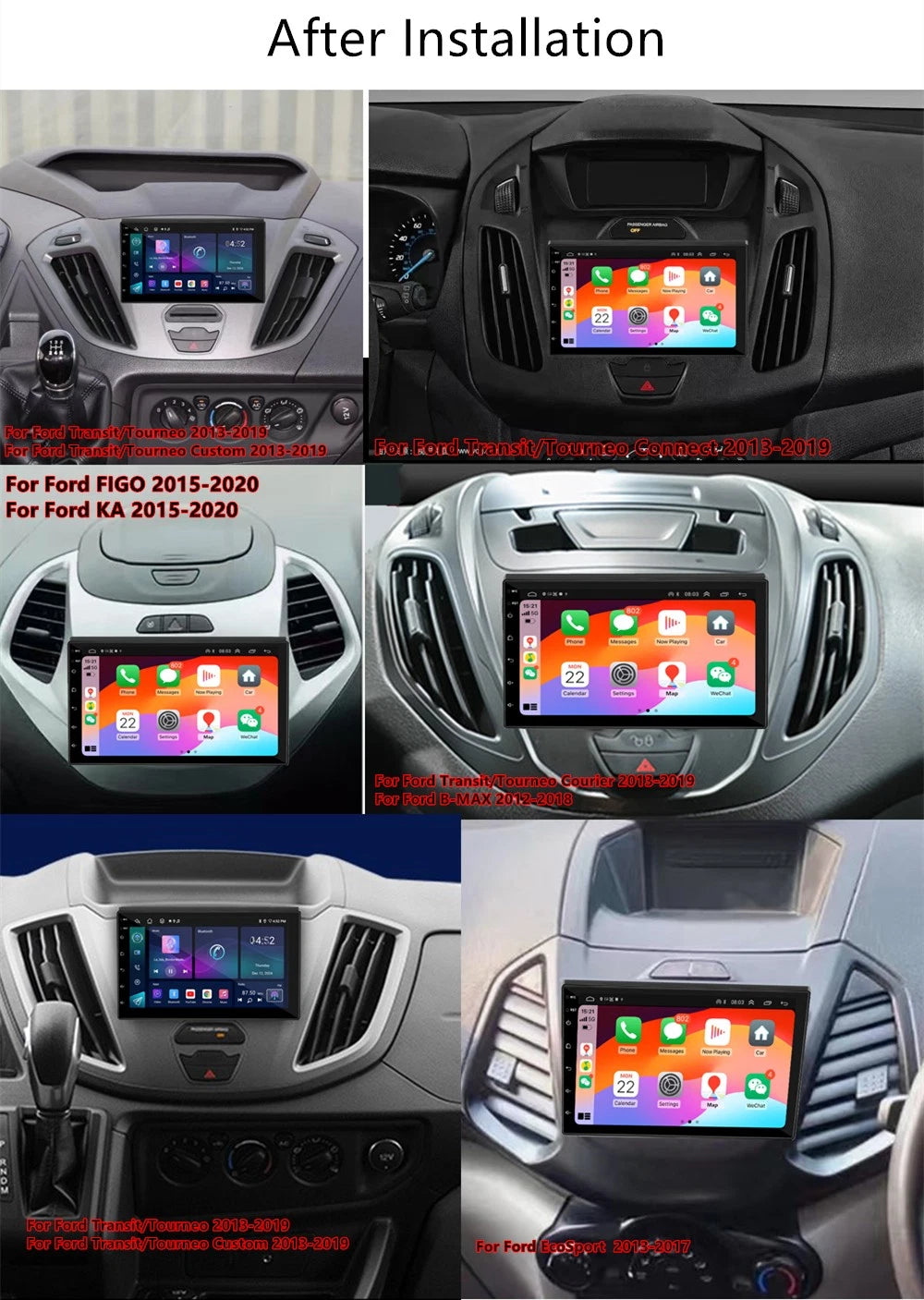 7'' Car Stereo GPS Navigation for Ford EcoSport (2013–2017), B-MAX (2012–2018)