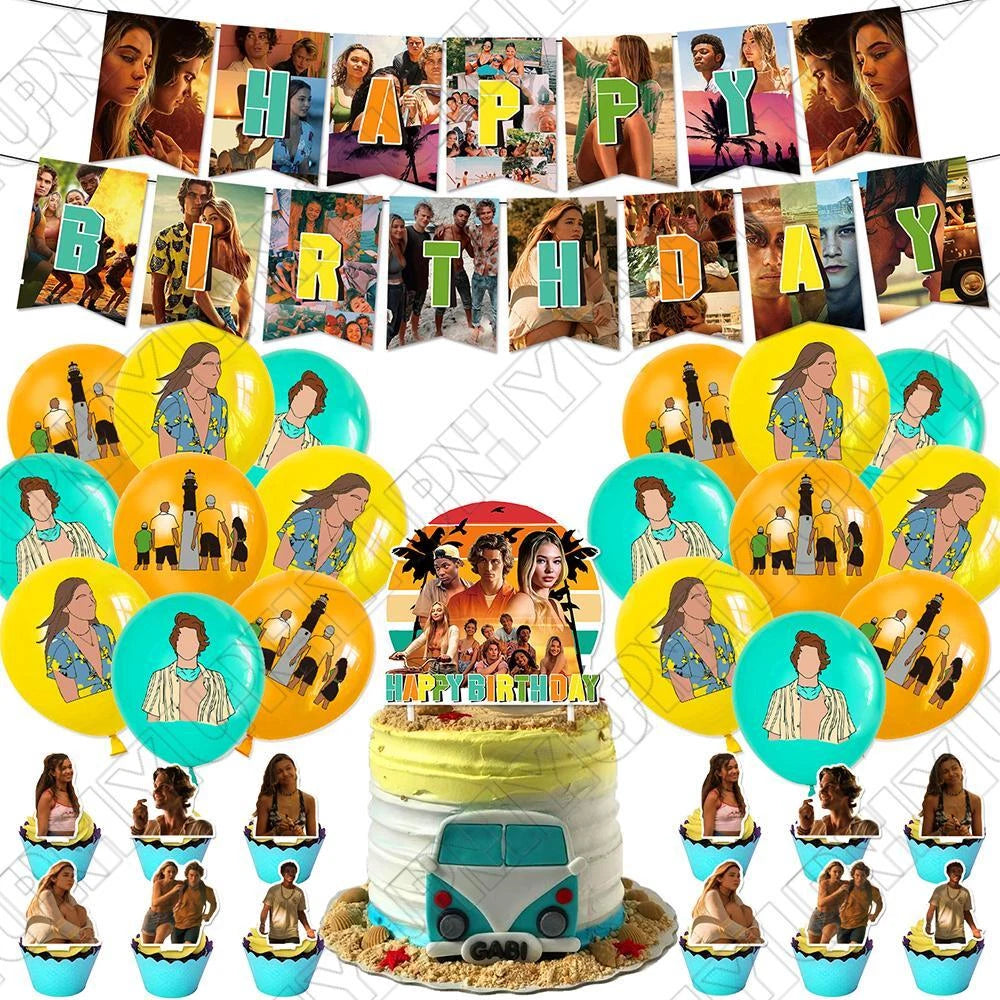 32pcs Outer Banks Party Decorations Set for