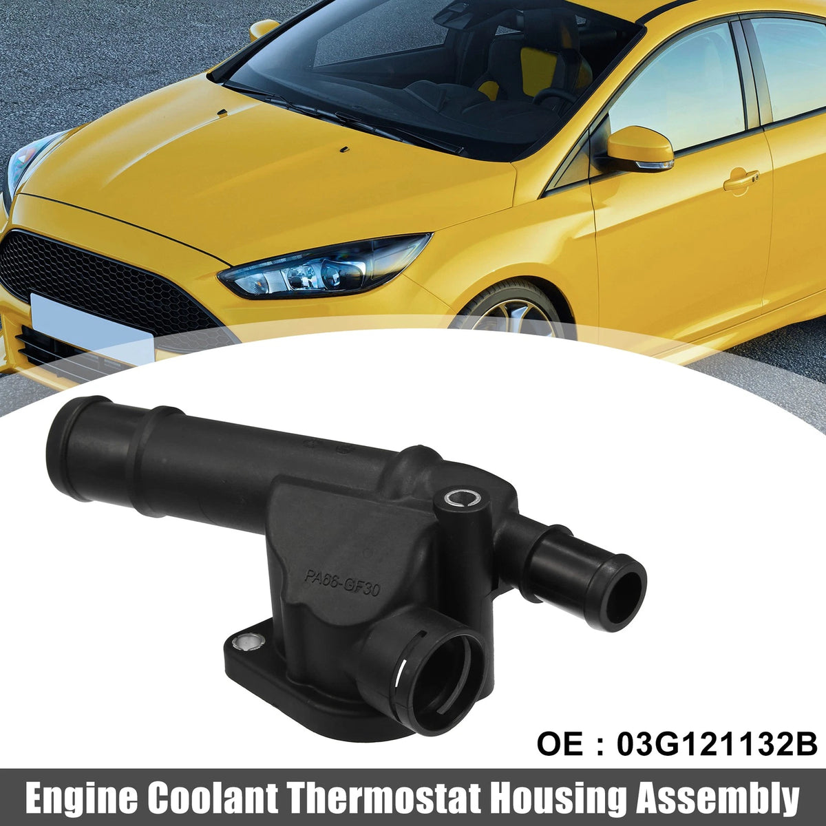 Engine Coolant Thermostat Housing Assembly Replacement for Volkswagen Jetta (2008–2018)
