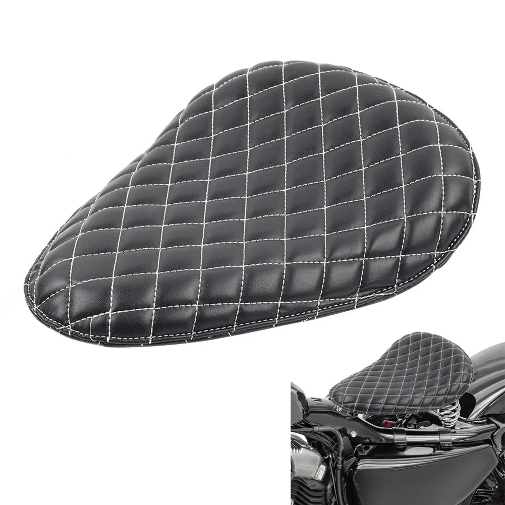 Solo Cushion Seat for Harley, Yamaha Motorcycle (Universal)