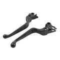 Brake Lever Set for Harley Davidson (1996–2017) - Slotted, Black