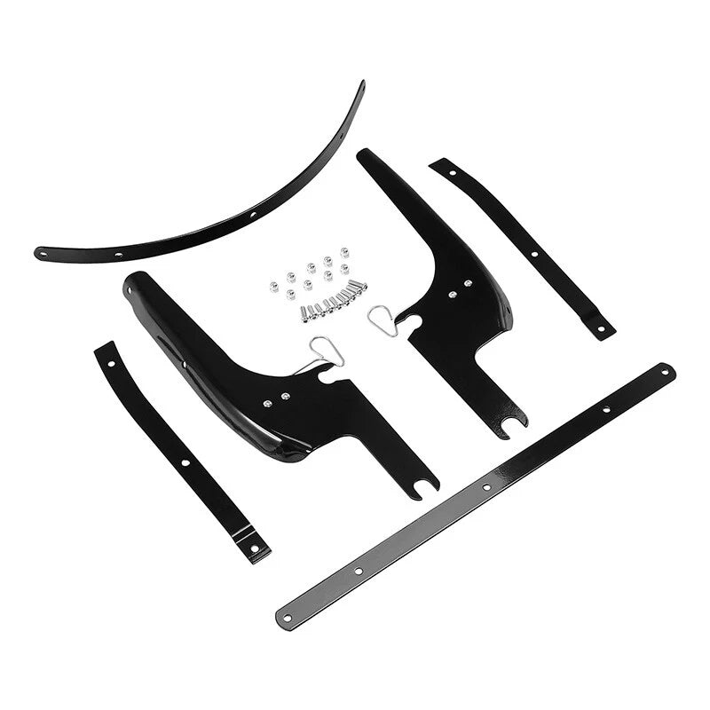 Chrome/Black Windshield Bracket Mount for Harley Road King FLHR (1994–2025)