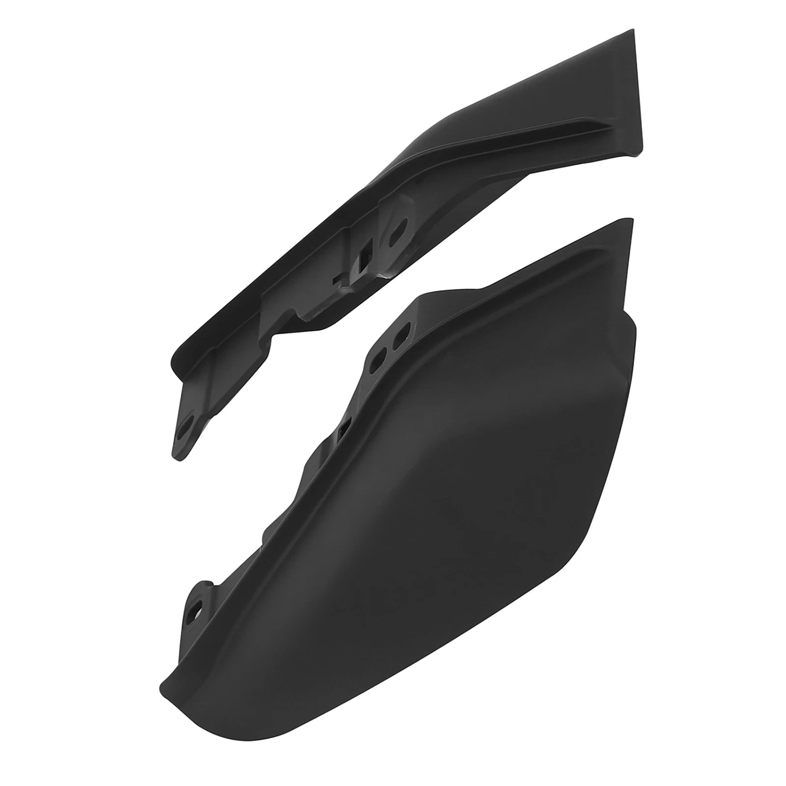 Black Mid-Frame Air Deflectors for Harley Electra Glide, Road King (2017–2023)