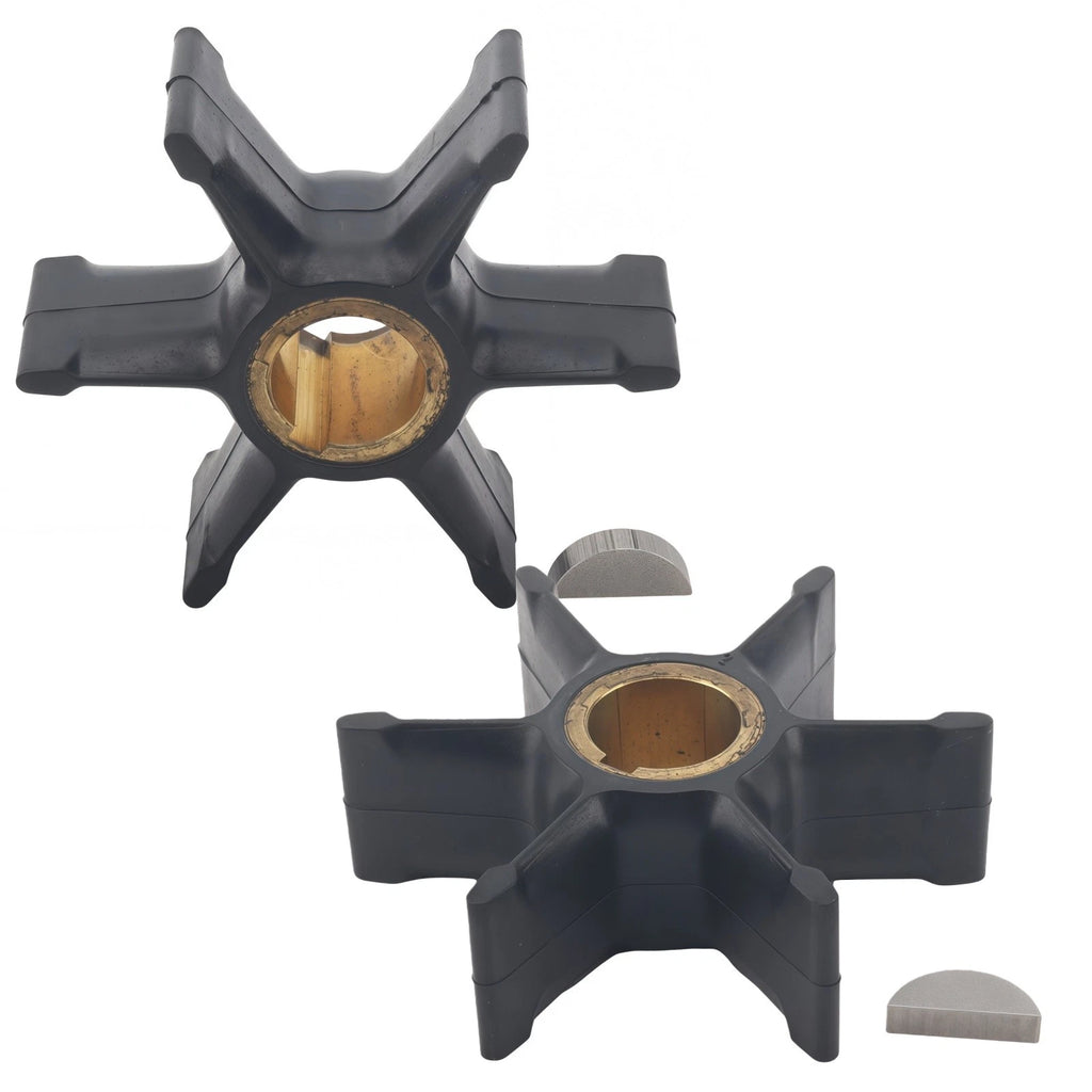 Water Pump Impeller & Key for Evinrude Johnson Outboard (35-55 HP)