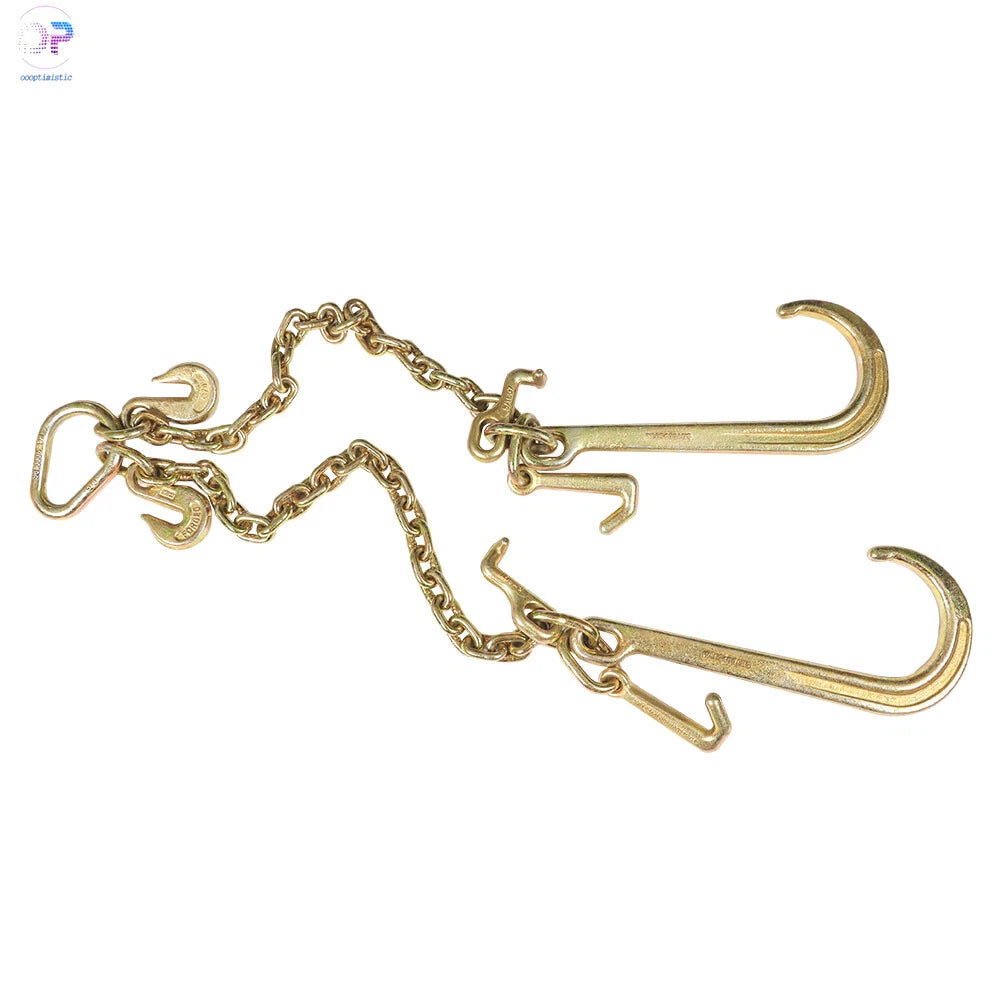 3/8" x 2' Tow Chain V Type J Hook for Truck (G70)