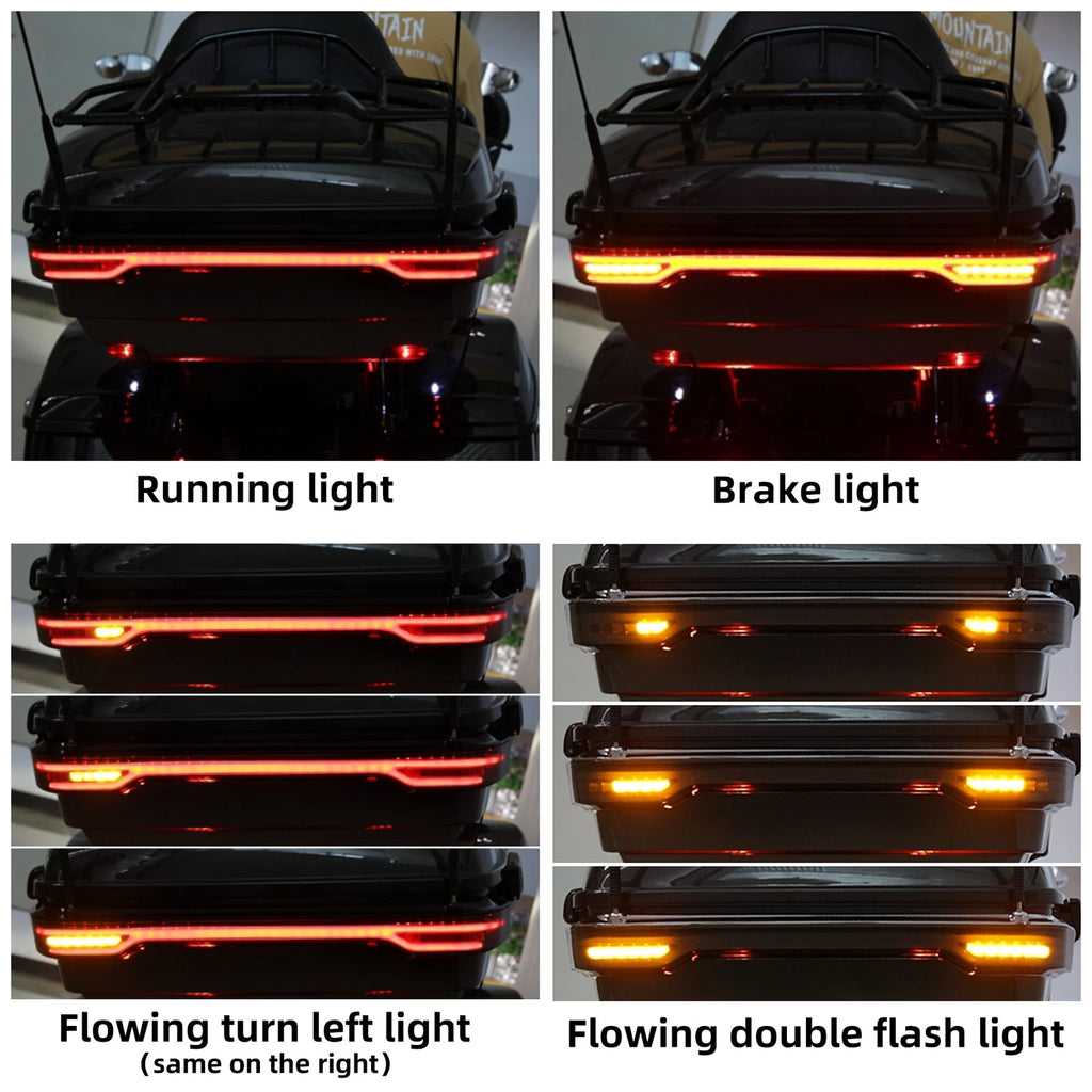 LED Brake Turn Flowing Tail Light for Harley Touring (2014–2025)