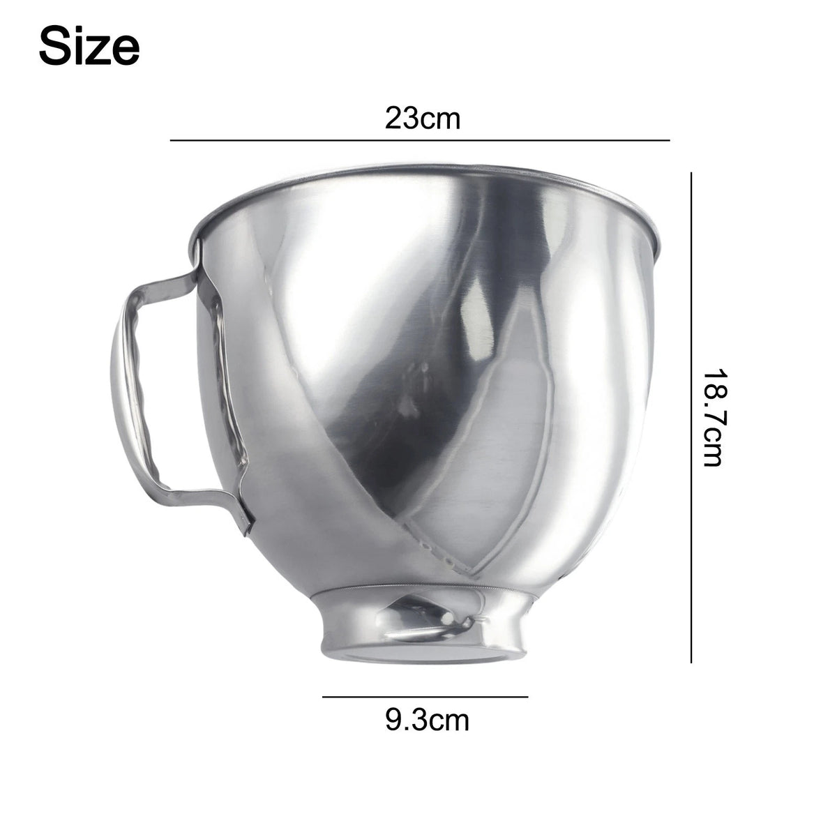 Mixer Bowl for Kitchen Tools (1 Pc) Premium Stainless Steel