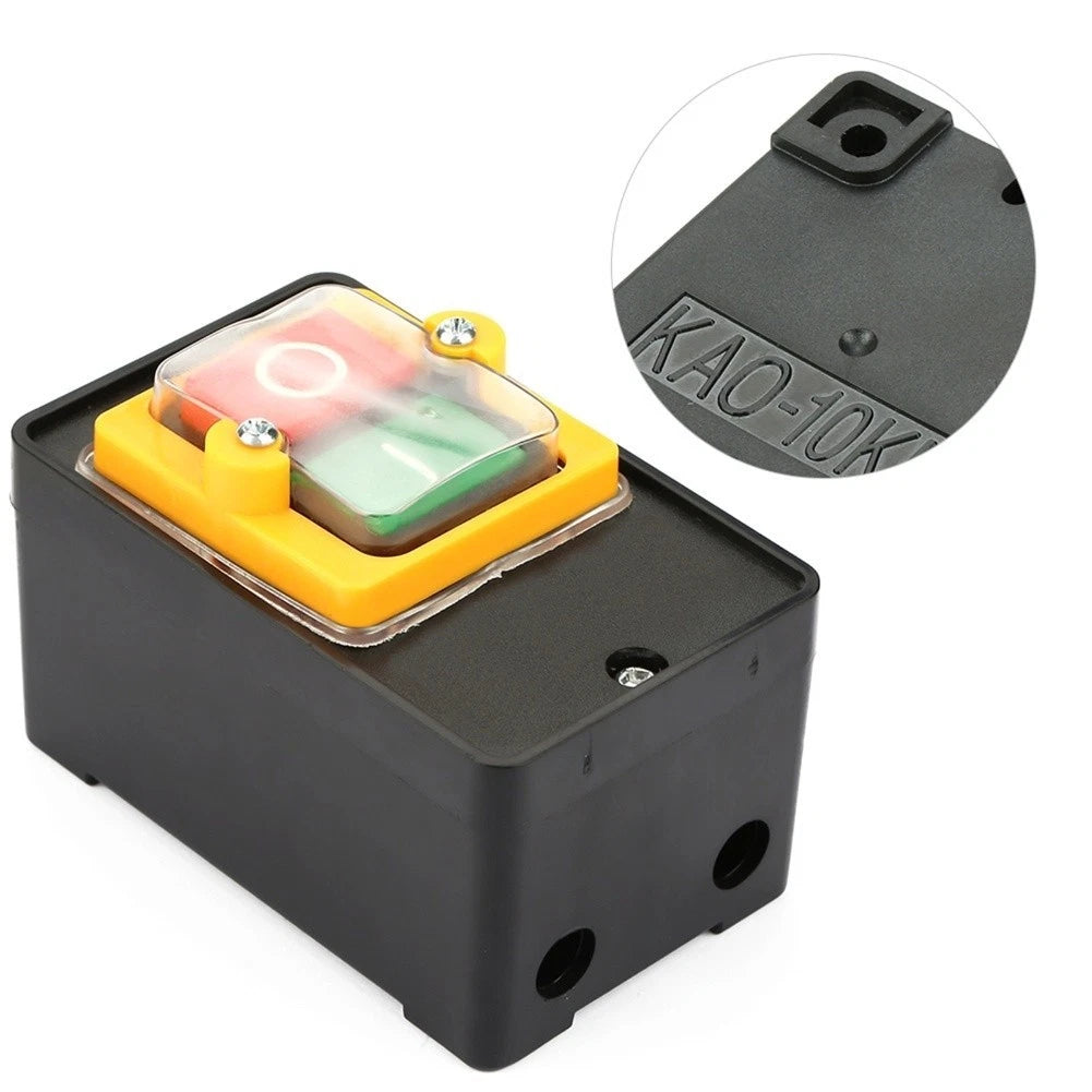 Waterproof Motor Start Stop Button Switch for Bench Drill