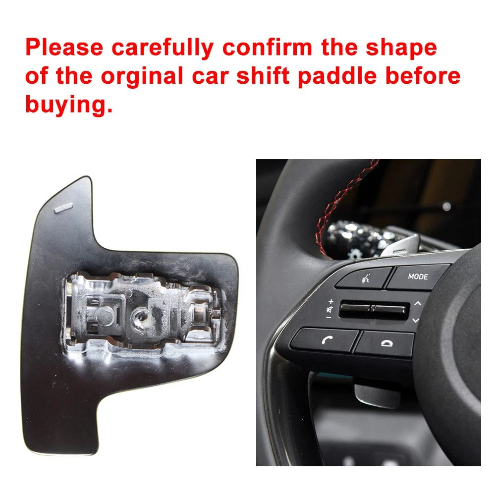 Steering Wheel Shift Paddle Shifter Extension for Hyundai Elantra Sonata Tucson