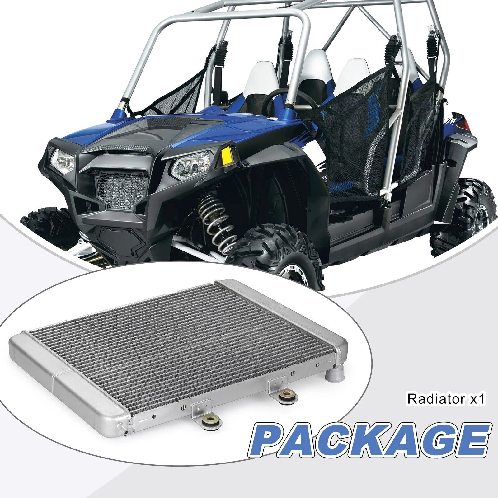 Aluminum Radiator for Polaris RZR 570 (2012–2022), RZR 800 (2008–2014) 1240444