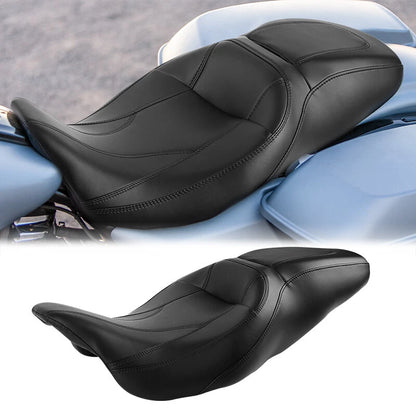Driver Passenger Seat for Harley Touring Electra Street Glide (2009–2023) Black