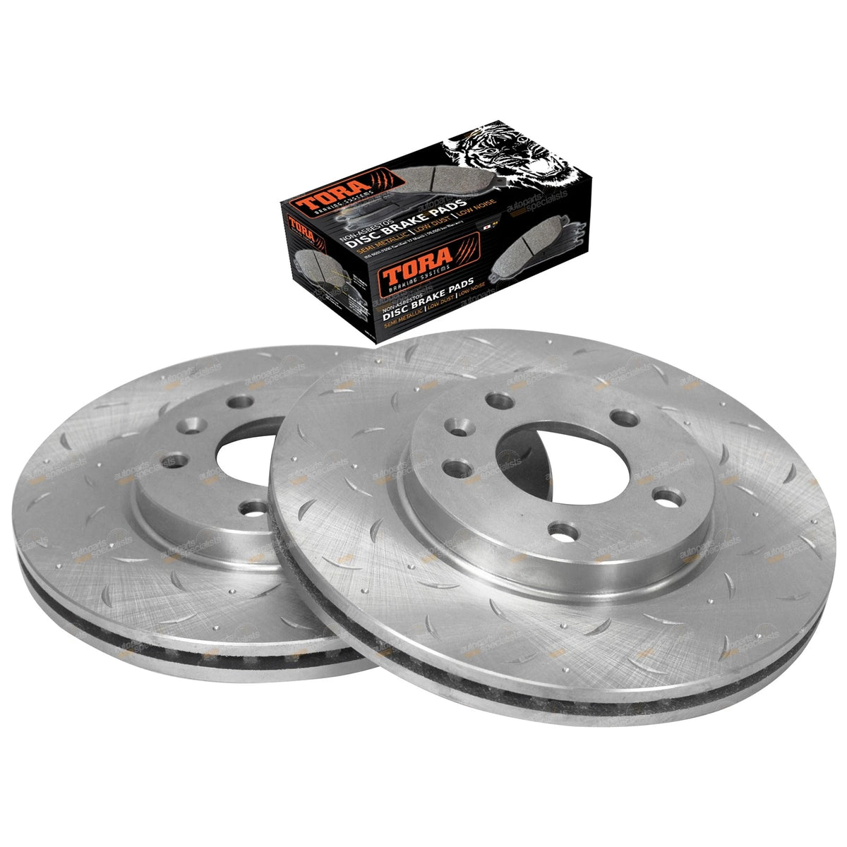 Front Slotted Drilled Disc Brake Rotors + Pads for Cruze JG JH (2009–2017)