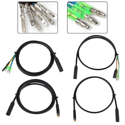 Electric Bike Motor Extension Cable 9 Pin Waterproof 80cm 130cm