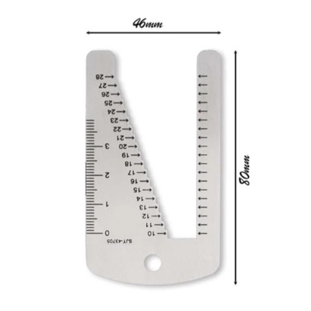 Measuring Ruler Tool for Watch Bands - Stainless Steel
