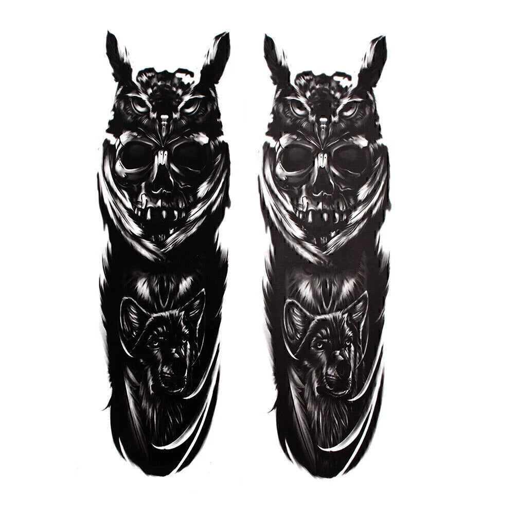 Custom Front Fork Skull Sticker Medallion for Harley Yamaha