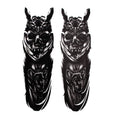Custom Front Fork Skull Sticker Medallion for Harley Yamaha