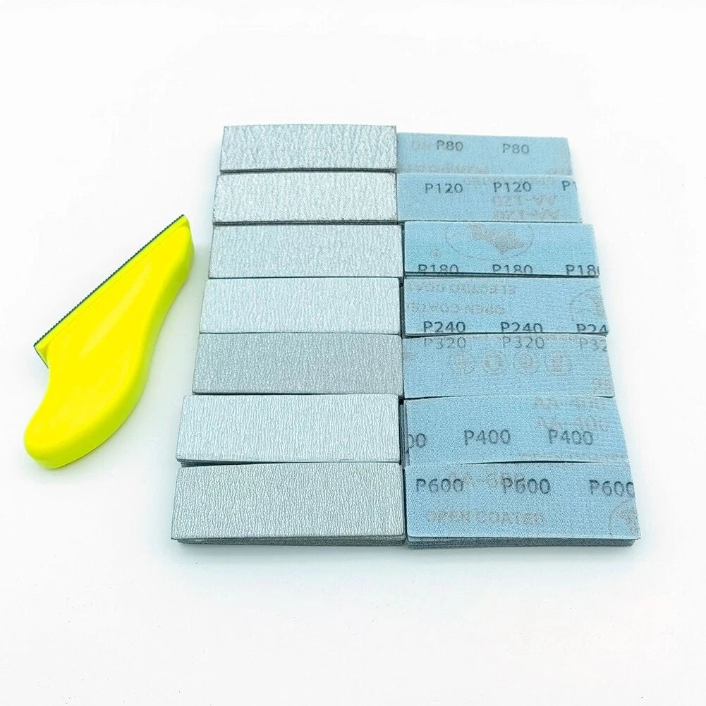 Sandpaper for Detailed Craft Projects 25x90mm Size with Multiple Grits