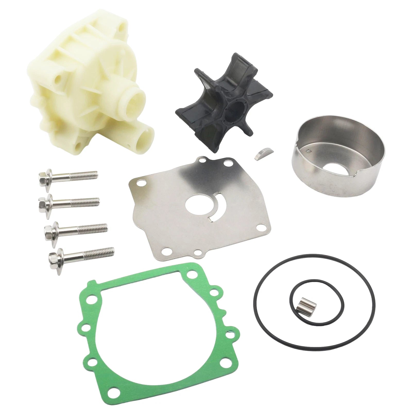 Water Pump Repair Service Kit for Yamaha Outboard (6E5-W0078-00, 6E5-W0078-1A)