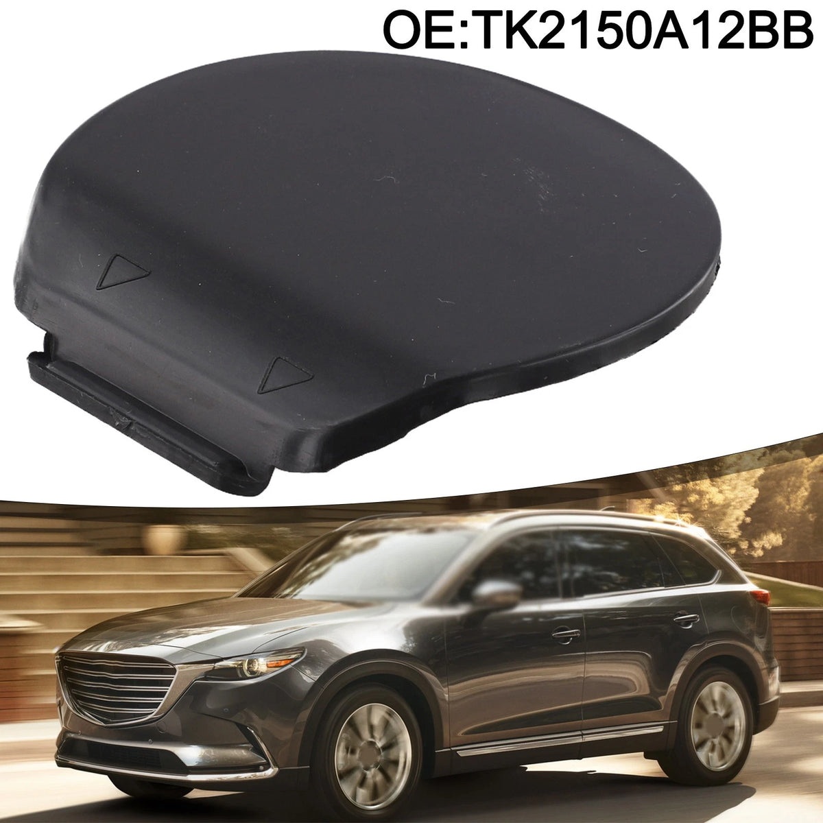 Left Front Bumper Grille Tow Hook Cover for CX-9 (2016–2023)